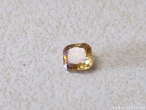 Colecionismo de minerais: DIAMANTE FANCY DE O,13 CT TALLA CUADRADA SIN TRATAR